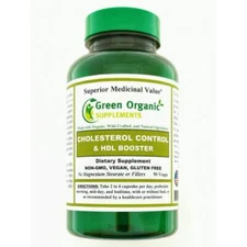 Green Organic Supplements Cholesterol Control, support heart & vascular function