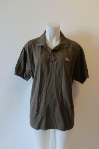 MENS LACOSTE BROWN POLO SHIRT 6 US/XL *