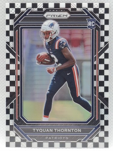 2022 Panini Prizm Tyquan Thornton RC Rookie Black White Checkerboard Prizm #328
