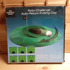 Golf Roto-Challenge Auto-Return Putting Cup by Sharper Image New Opened Box
