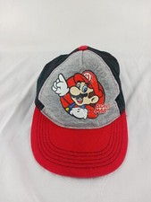 Nintendo Super Mario Bros Hat Youth Boys Baseball Cap Hat Adjustable Snapback