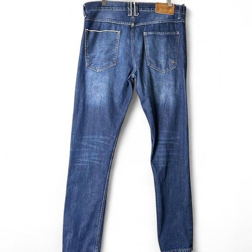 Selvedge Jeans Mens Raw Denim 30W 32L Maxx Blue Straight fit Work Wear Japanese - Picture 2 of 7