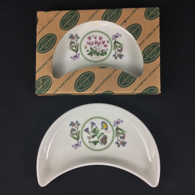 Portmeirion Variations TWO (2) Crescent Salad Plates Botanic Garden eBay