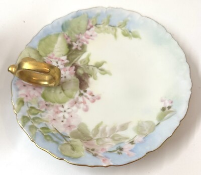 Antique T&V Limoges France Depos Candy/Trinket/Candle/Nappy Dish Early 1900 s