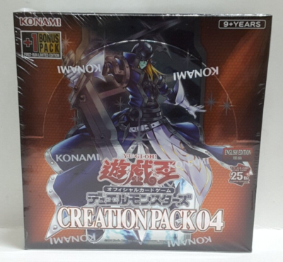 yugioh asian english booster box Yugioh Asian-English Duel Monsters Creation Pack 04 Booster Box NEW SEALED