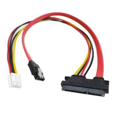 FDD 4Pin F SATA M To 22Pin Data Power Supply Cable For ITX - Main Image