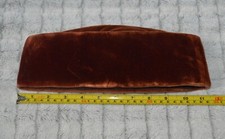 Yoruba Fila Red Velvet Cap   Authentic Foldable African Kufi 11.4  