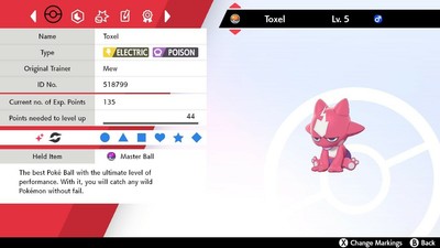Shiny 6iv Jolly Rattled Punk Rock Toxel Pokemon Sword Shield Master Ball Ebay