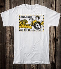 Camiseta Retro Hot Rod Drag Race Racing M&H Neumático Watertown Mass. BITE Tiger