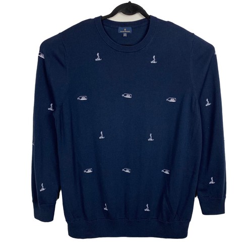 Brooks Brother Sweater Navy Blue 