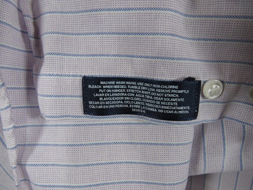 Stafford Wrinkle-Free Button-Up Short Sleeve Shirt Blue stripes Purple Size 17 - 第 7/8 張圖片