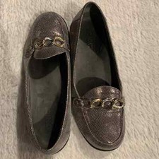 Vionic  silver loafers