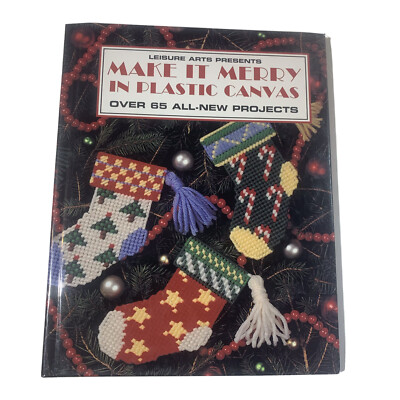 Make It Merry In Plastic Canvas Over 65 All-New Project Plastic Decor Gifts Book