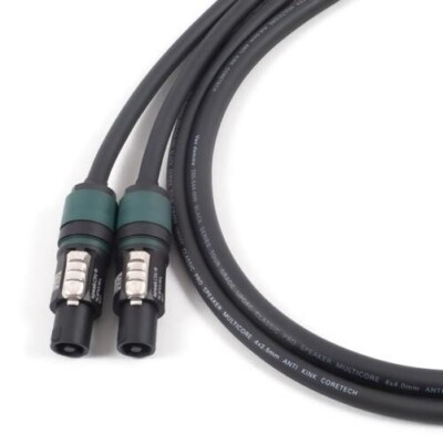 4 Core Neutrik Speakon Sich Kabel Transporter Damme Lautsprecher 4mm 2.5mm. 10m