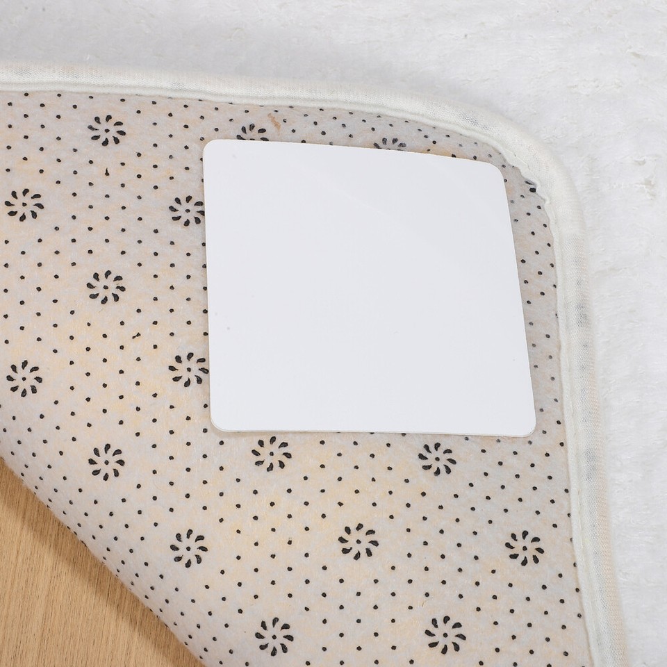 8pcs Square Carpet Tapes Anti Slide Carpet Stickers Rug Pads Reusable