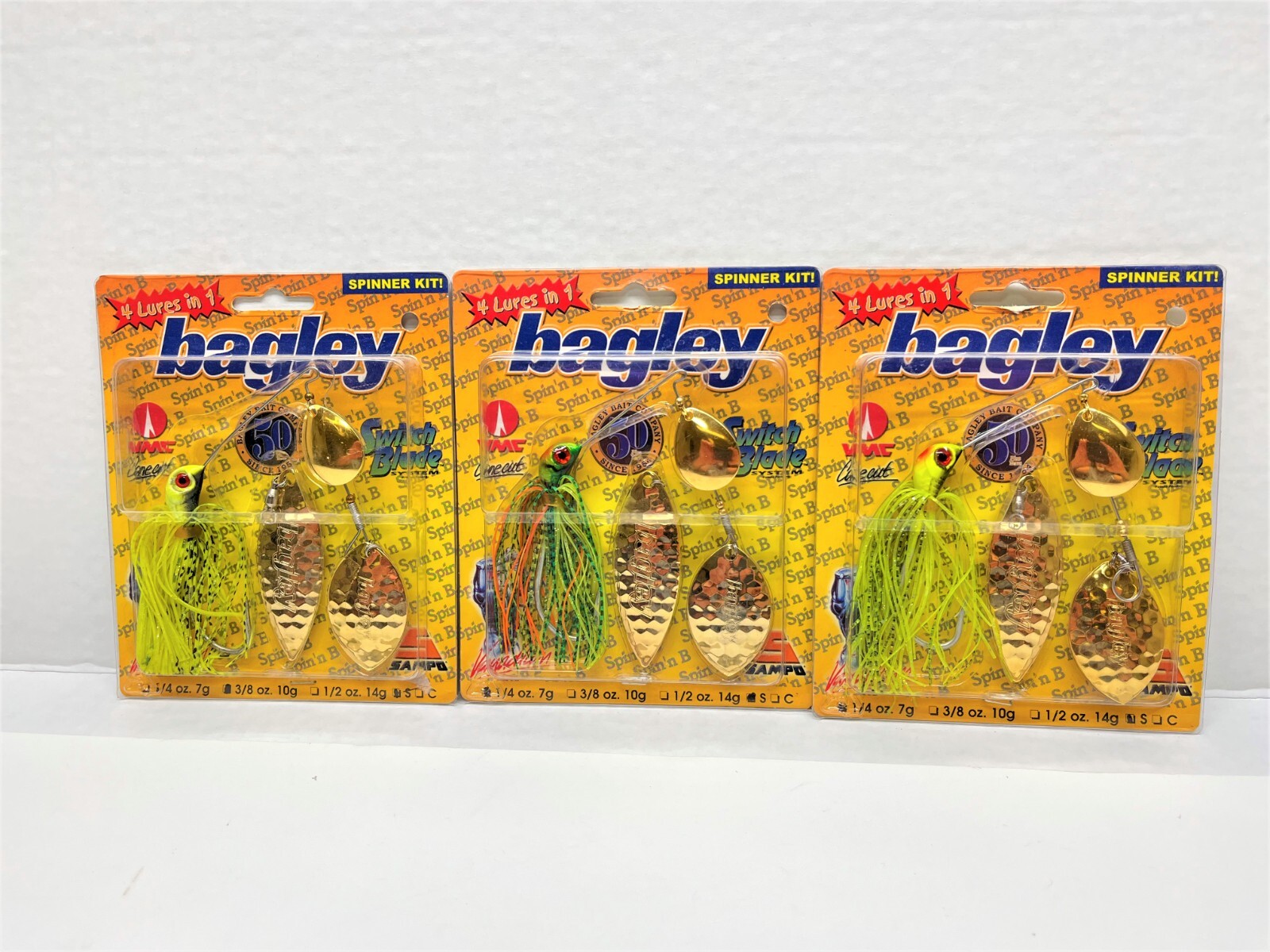 VINTAGE Bagley Switch Blade Spinnerbait - Lot of 3 - VERY RARE - NOS - L@@K - Image 2