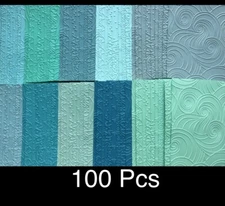 100 Pcs embossed Cardstock, Card Toppers