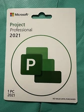 Microsoft Project Professional 2021 1 PC NEW RETAIL GENUINE