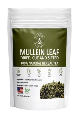 Herbal Hermit Mullein Leaf Tea (3 oz/85 grams) Herb for 3 Ounce (Pack of 1) 