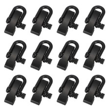 12Pcs Round Head Paracord Bracelet Shackle Buckle, Metal U Bow Shackle, Bronze