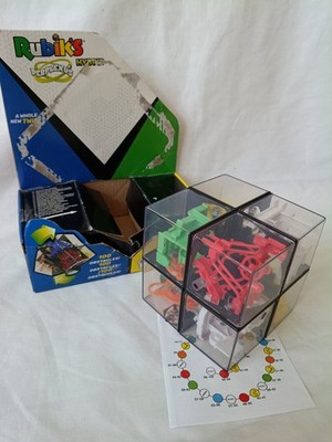 Rubiks Perplexus Hybrid herausforderndes Puzzle Ball Labyrinth Geschicklichkeitsspiel + Lösung 