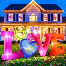 8.2FT Long Valentines Day Inflatables Outdoor Decorations - Blow up Valentine...