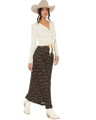 Sendero Provisions Women's Pearla Floral Print Midi Skirt - SPCK125F13B