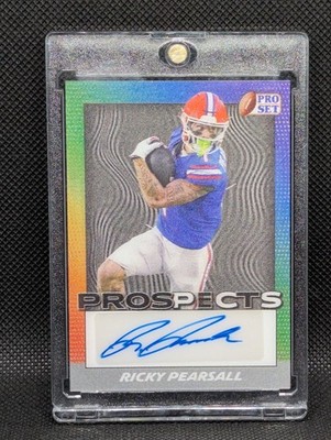 2024 Leaf Pro Set Prospects Ricky Pearsall Lenticular Autograph 49ers