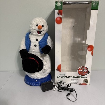 Gemmy Snowflake Spinning Snowman Singing Dancing Snow Miser WORKS w/Box & Cord