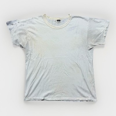 Vintage Stedman T Shirt Mens XL 1950s White USA Made Work Wear