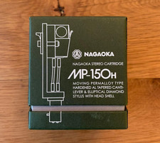 NAGAOKA MP150H Moving Magnet MM Phono Cartridge with Headshell TESTED - Japan