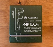 NAGAOKA MP150H Moving Magnet (MM) Phono Cartridge with Headshell TESTED - Japan
