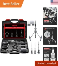 Cylinder Hone Tool Set: 3/4" to 7" with 11 Stones for Engine Precision