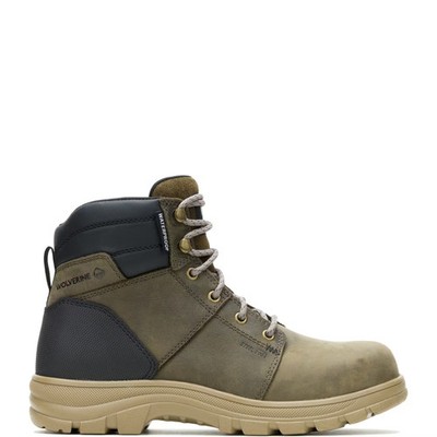 Wolverine Men Drayton 6'' Steel Toe Waterproof Work Boot Shoes