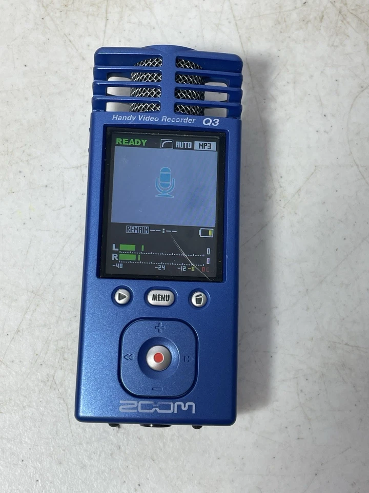 Zoom Q3 Handy Video Recorder Blue Pre owned - Working Tested - Image 3 of 4