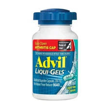 Advil Liqui-Gels Pain Reliever, Fever Reducer, Ibuprofen 160 CT EXP 02/2026+