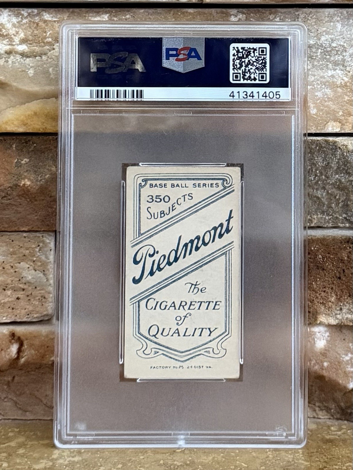 1909-11 T206 Piedmont 350 Ty Cobb Portrait Green Back PSA 3 view 2