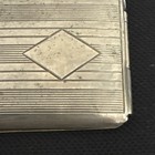 Antique Silverplate EAM Elgin American Cigarette Case Art Deco Engine Turned 4x3 — photo 2
