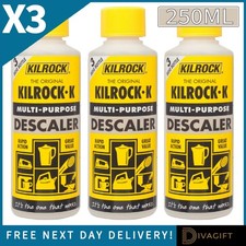 3 x KILROCK K DESCALER 250ML MULTI PURPOSE REMOVES LIME SCALE SAVES ELECTRICITY
