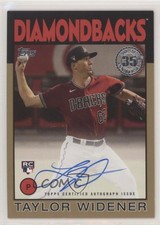2021 Update 1986 Topps Baseball Gold 42/50 Taylor Widener #86B-TW Auto 0eo6