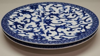 Ralph Lauren Mandarin Blue Pair Of Salad Plates