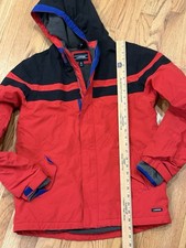 LANDS' END Boys XL Cardinal Red Squall Waterproof Parka