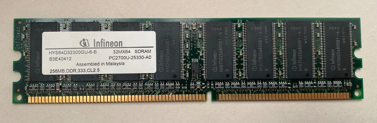 4 Barrettes Mémoire NEC 256 KB (1 MB Total) - Vintage Sans Boîte