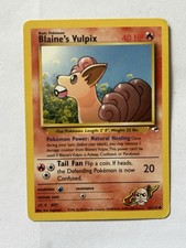 Pokémon TCG Blaine's Vulpix Gym Challenge Card 66/132 Regular NM/LP Condition
