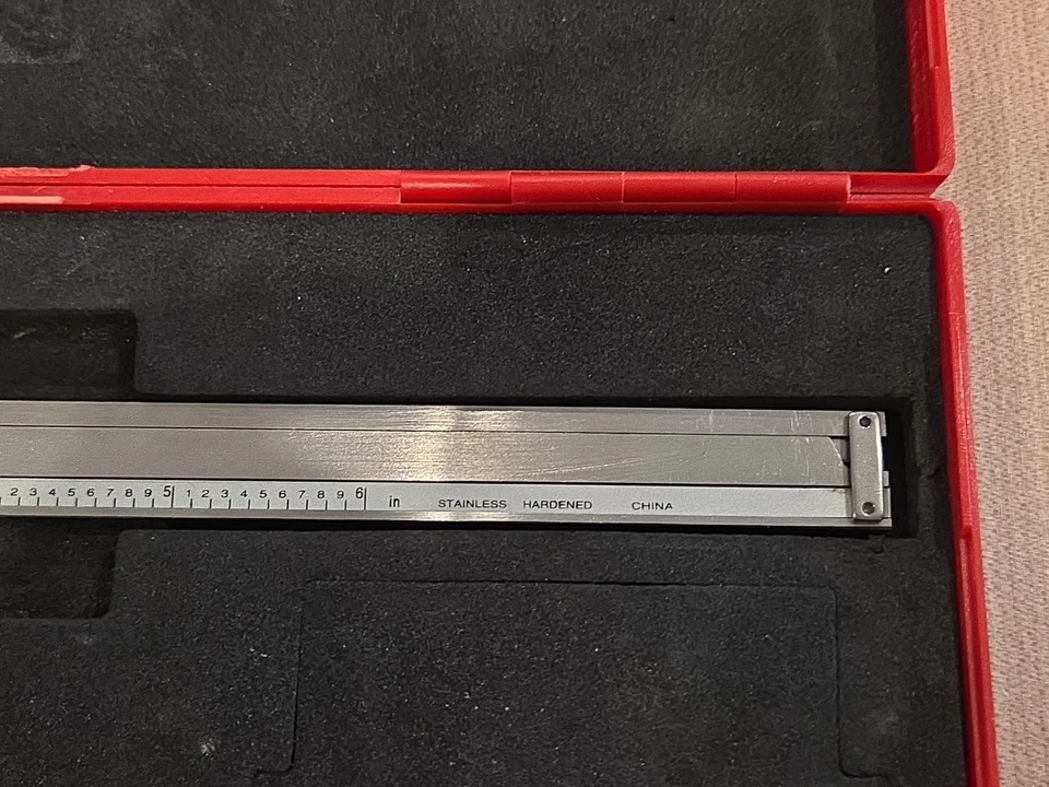 SPI 6” Dial Caliper Shockproof Stainless Hardened Machinists Tool - Image 3 of 4