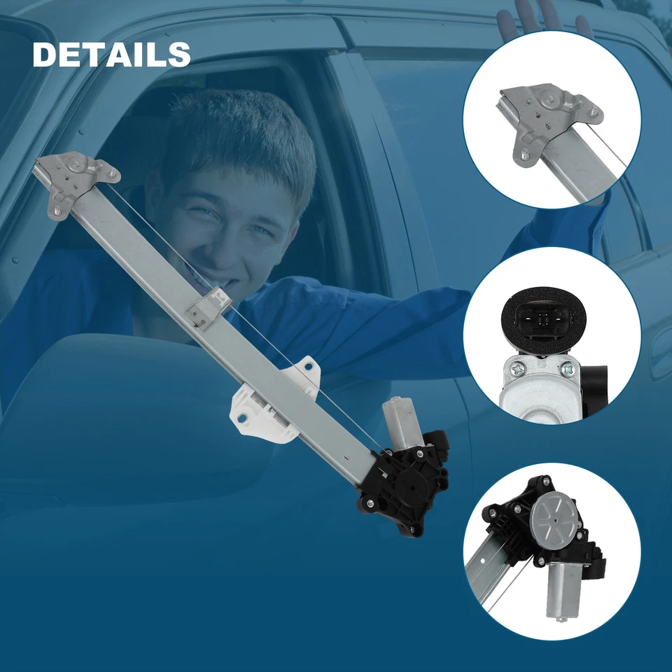 For 2017 2018 2019 2021 Honda CR-V Power Window Regulator with Motor Front Left - Image 4 of 4