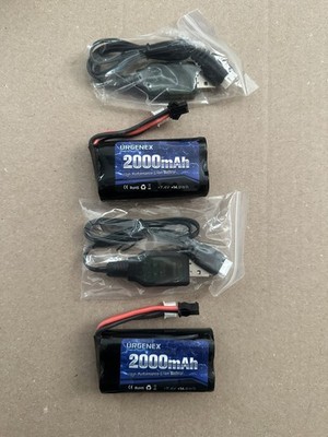 URGENEX 7.4V 2000mAh Li-ion Battery SM-2P RC Cars