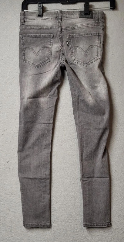 Levi's Girls Denim Leggings Grey Size 10 Reg image 5