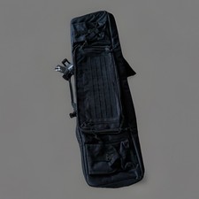 "Bolsa táctica doble para rifle Rebow mochila camión de transporte pistola estuche de almacenamiento 45"""
