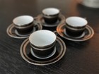 Christian Dior Gaudron Onyx - Platinum Trim 5 piece place settings (4 settings) — photo 6